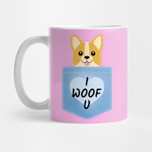 Woof Puppy Lover Cute Mug